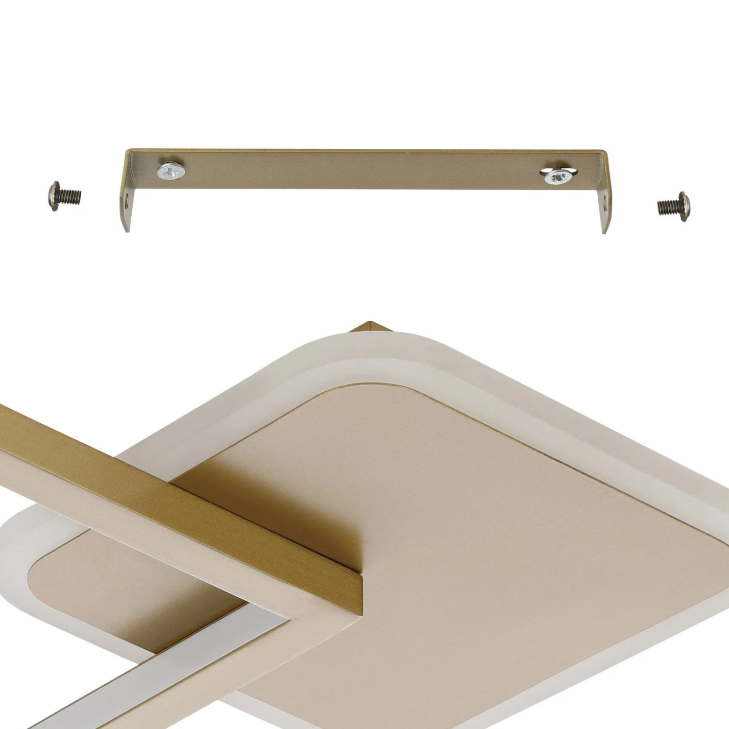 EGLO Plafonnier LED Gafares Télécommande Angulaire Doré 7 EGLO Plafonnier LED Gafares Télécommande Angulaire Doré – Image 5