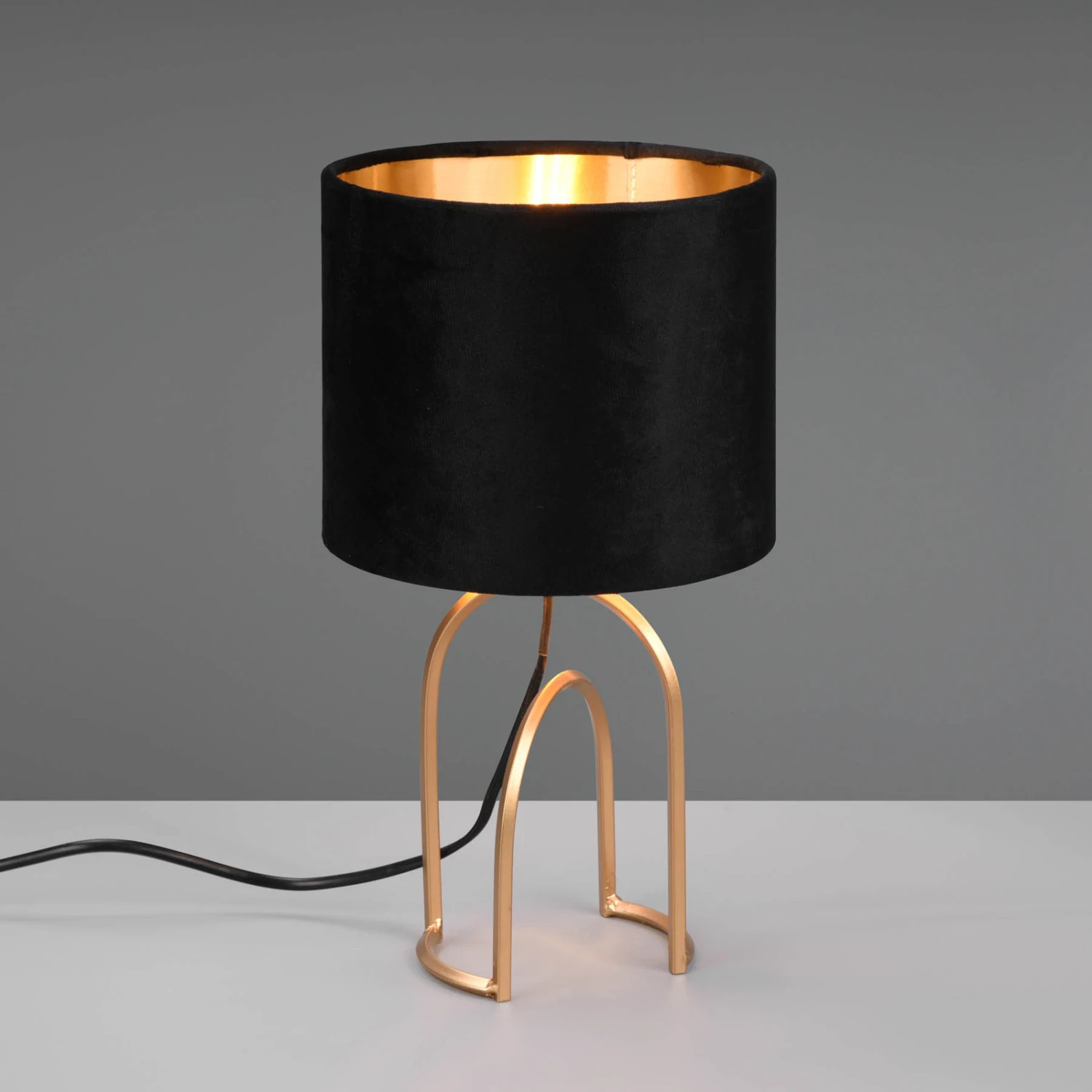 Lampe à Poser Grace, Ø 18 cm, Noire/dorée 3 Lampe à Poser Grace, Ø 18 cm, Noire/dorée