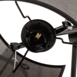 Lampadaire Zelda Avec Abat-jour Rond En Tissu Gris 16 Lampadaire Zelda Avec Abat-jour Rond En Tissu Gris -Sélectionnez Les Magasins D'Éclairage 10002796 6