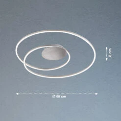 Plafonnier LED Holy Ø 68 cm Nickel Mat -Sélectionnez Les Magasins D'Éclairage 10003945 3