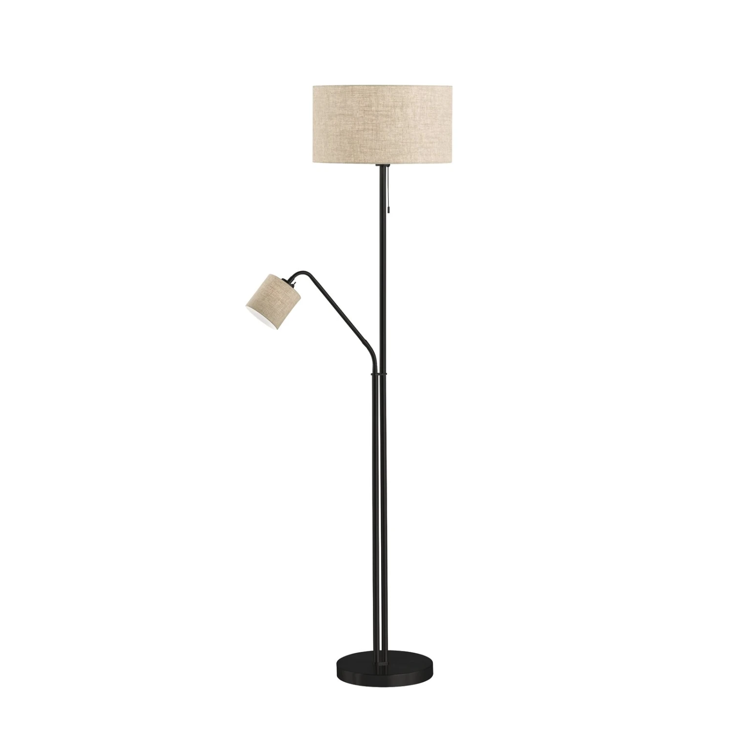 Lampadaire Lotti Avec Liseuse, Abat-jour En Tissu 4 Lampadaire Lotti Avec Liseuse, Abat-jour En Tissu – Image 2
