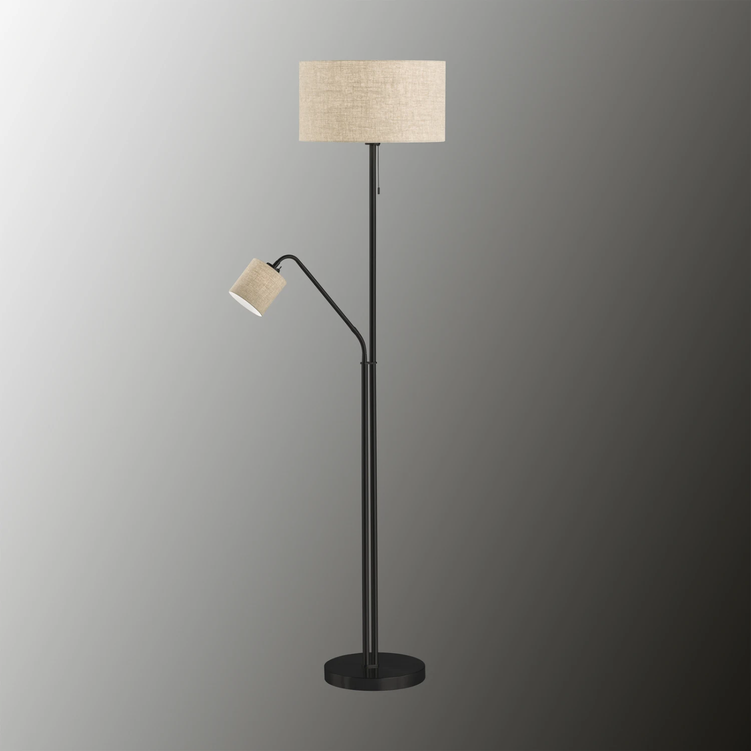 Lampadaire Lotti Avec Liseuse, Abat-jour En Tissu 5 Lampadaire Lotti Avec Liseuse, Abat-jour En Tissu – Image 3