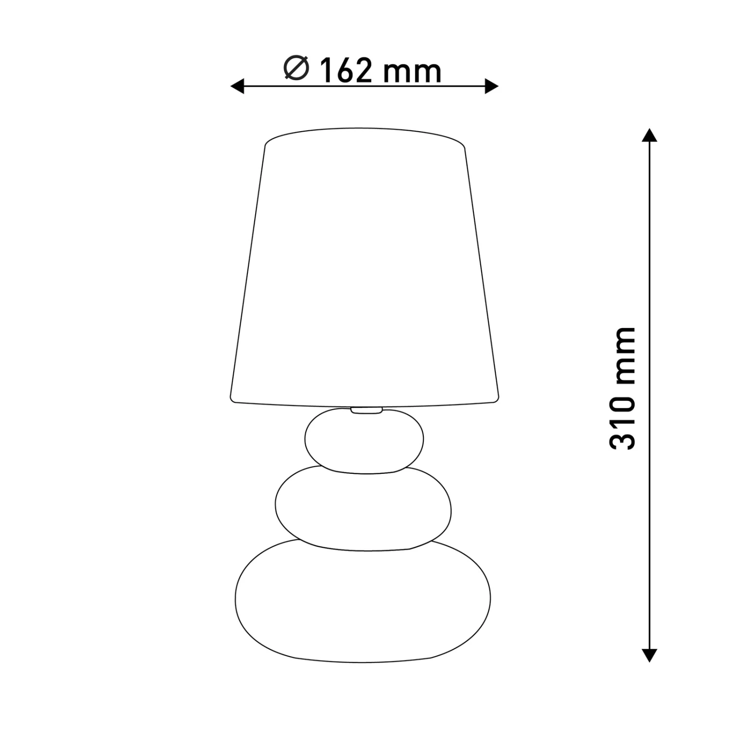 Lampe Table Stoney, Pied Céramique Abat-jour Tissu 10 Lampe Table Stoney, Pied Céramique Abat-jour Tissu – Image 8