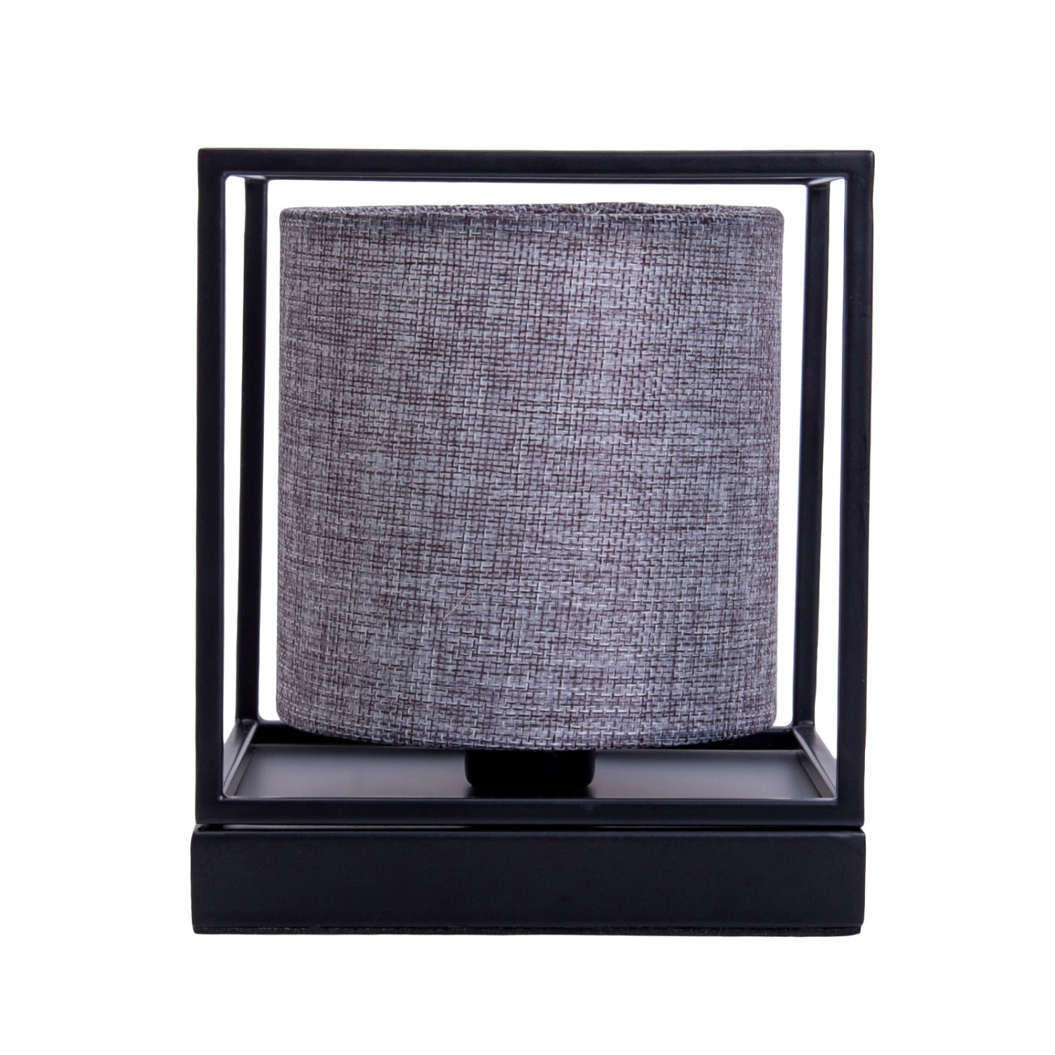 Lampe à Poser Beta En Métal Abat-jour Tissu Gris 5 Lampe à Poser Beta En Métal Abat-jour Tissu Gris – Image 3