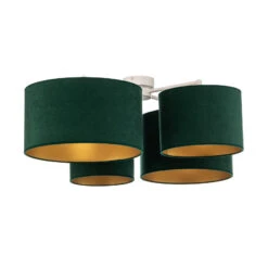 Euluna Lodge Plafonnier, à 4 Lampes, Vert/doré -Sélectionnez Les Magasins D'Éclairage 10011225 3