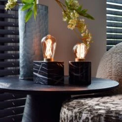 Calex Lampe à Poser Cylindrique En Marbre 14 Calex Lampe à Poser Cylindrique En Marbre -Sélectionnez Les Magasins D'Éclairage 10011404 5