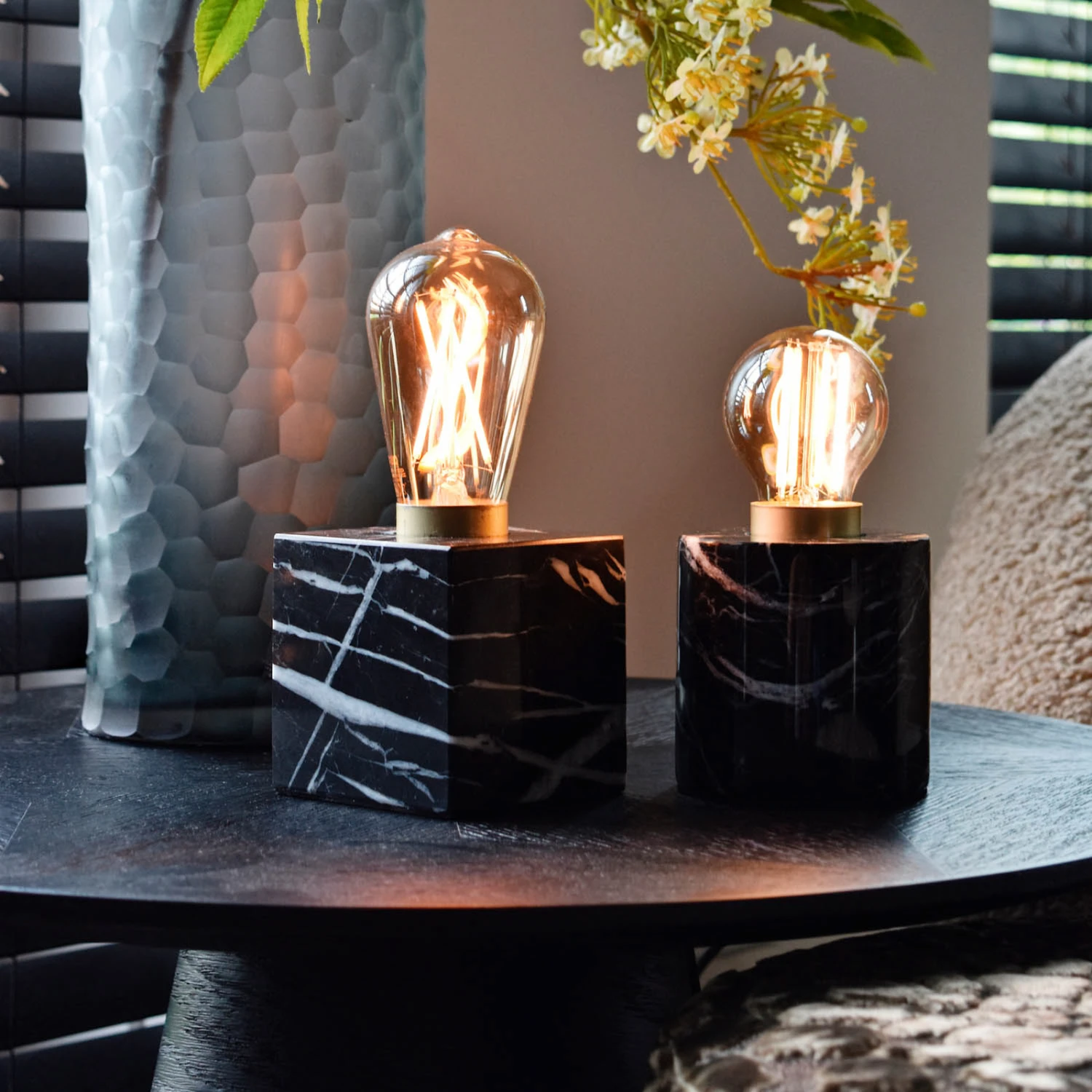 Calex Lampe à Poser Cylindrique En Marbre 9 Calex Lampe à Poser Cylindrique En Marbre – Image 7