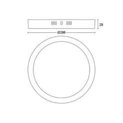 Philips Slim Surface 2 700 K Rond 28,6 cm Noir -Sélectionnez Les Magasins D'Éclairage 10013598 2