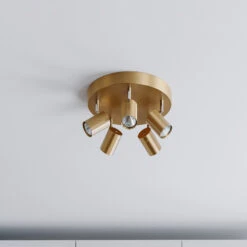 By Rydens By Rydéns Correct Spot Pour Plafond X5 Doré Mat