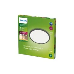 Philips Superslim LED IP54 Ø 25 cm 2 700 K Noir -Sélectionnez Les Magasins D'Éclairage 10013828 2