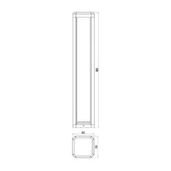 Borne Lumineuse LED Rubkat, Grise, Hauteur 80 cm -Sélectionnez Les Magasins D'Éclairage 10014316 1