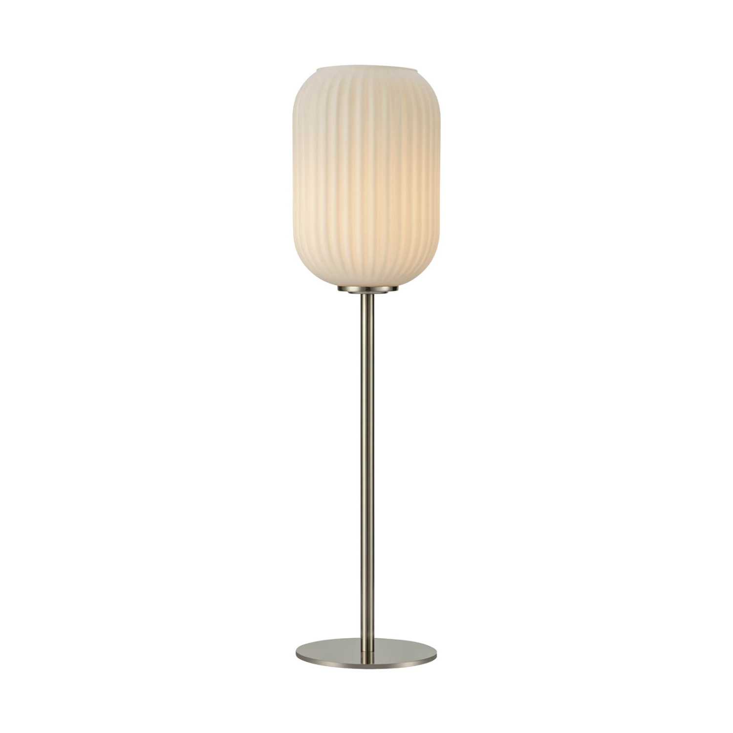 Markslöjd Lampe à Poser Cava, Abat-jour Verre Opale Rainuré 5 Markslöjd Lampe à Poser Cava, Abat-jour Verre Opale Rainuré – Image 3