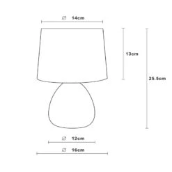 Lampe à Poser Marmo Pied En Céramique, Blanche 7 Lampe à Poser Marmo Pied En Céramique, Blanche -Sélectionnez Les Magasins D'Éclairage 10015209 2