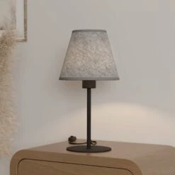 EGLO Lampe à Poser Alsager Avec Abat-jour En Feutre