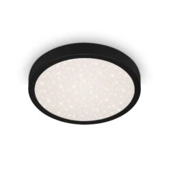 Plafonnier LED Runa, Ciel étoilé, Noir
