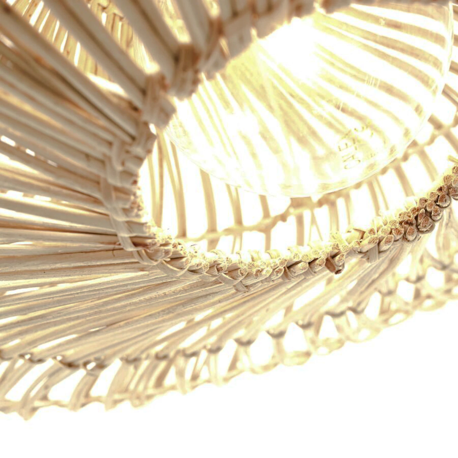 GOOD & MOJO Zanzibar Plafonnier, Ø 55 cm, Blanc 7 GOOD & MOJO Zanzibar Plafonnier, Ø 55 cm, Blanc – Image 5