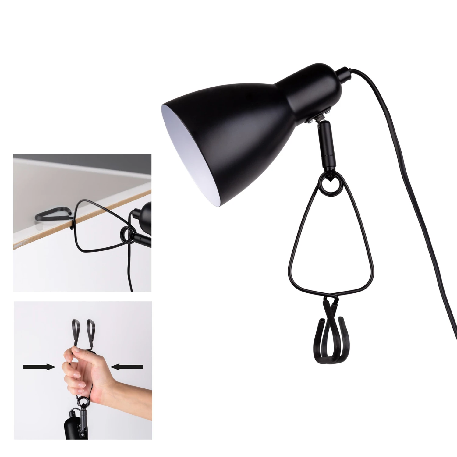 Lampe à Pince Mara Réglable Câble à Prise, Noir 5 Lampe à Pince Mara Réglable Câble à Prise, Noir – Image 3