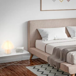 Lampe à Poser Origami En Papier Blanc, 27 x 26 cm -Sélectionnez Les Magasins D'Éclairage 10018227 2