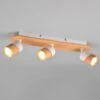 Spot Pour Plafond Aruni En Bois à 3 Lampes Blanc -Sélectionnez Les Magasins D'Éclairage 10020006