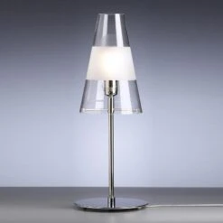 TECNOLUMEN Walter Schnepel Lampe Table, Clair/mat