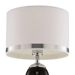 Lampe à Poser Lund Blanche Et Noire, Hauteur 60 Cm -Sélectionnez Les Magasins D'Éclairage 1089459 5