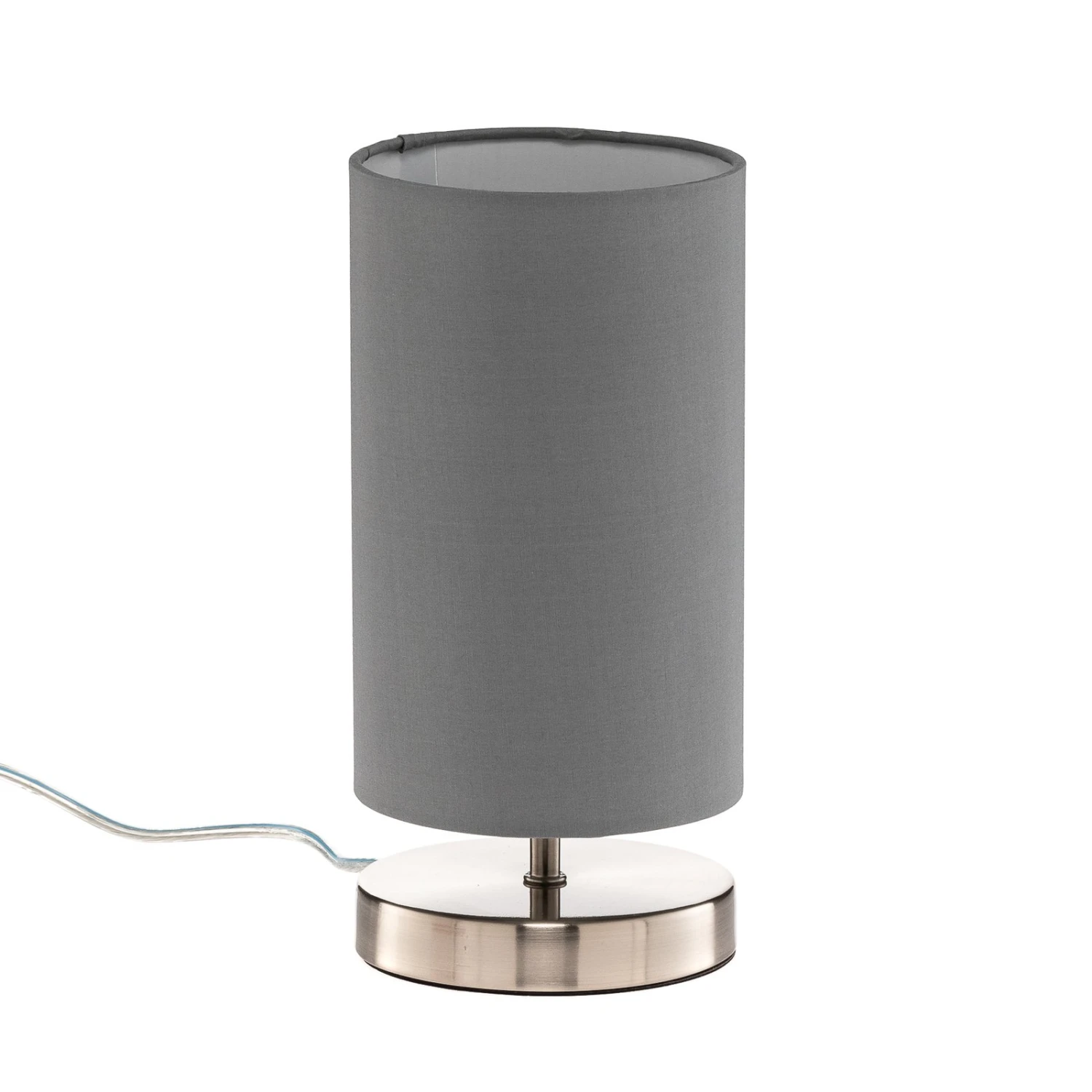 BRILLIANT Lampe à Poser Clarie Avec Abat-jour Tissu Gris 6 BRILLIANT Lampe à Poser Clarie Avec Abat-jour Tissu Gris – Image 4