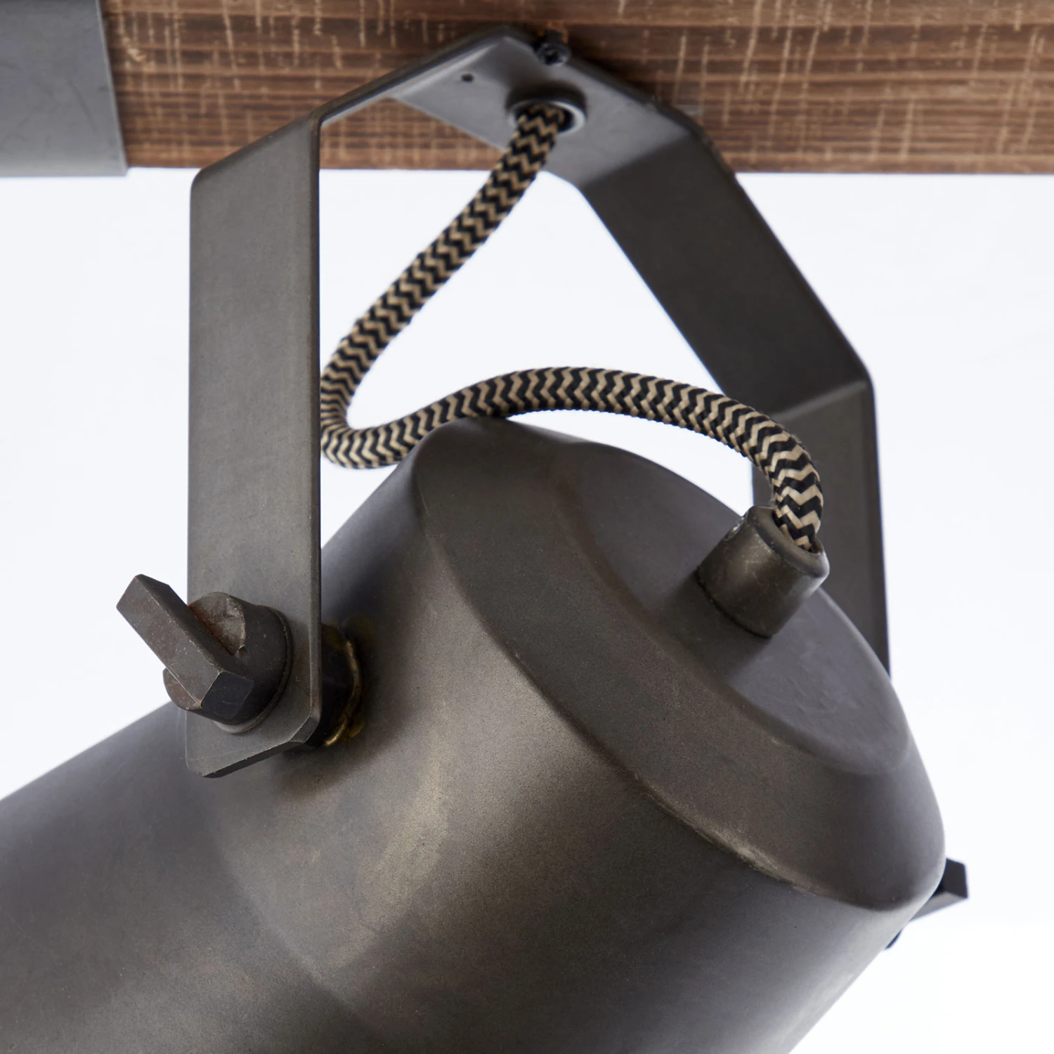 BRILLIANT Spot Pour Plafond Plow, Noir/bois Foncé 11 BRILLIANT Spot Pour Plafond Plow, Noir/bois Foncé – Image 9