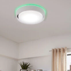 Plafonnier LED Talena M RVB CCT, Capteur, Blanc