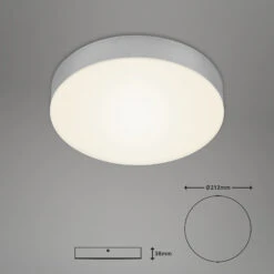 Plafonnier LED Flame, Ø 21,2 Cm, Argenté -Sélectionnez Les Magasins D'Éclairage 1510628 6