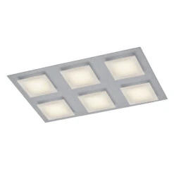 BANKAMP Ino Plafonnier LED 6 Lampes, Argenté