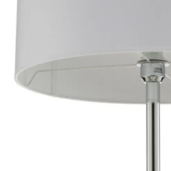 Lampadaire Maarit Abat-jour En Tissu, Blanc/chromé -Sélectionnez Les Magasins D'Éclairage 1573019 5