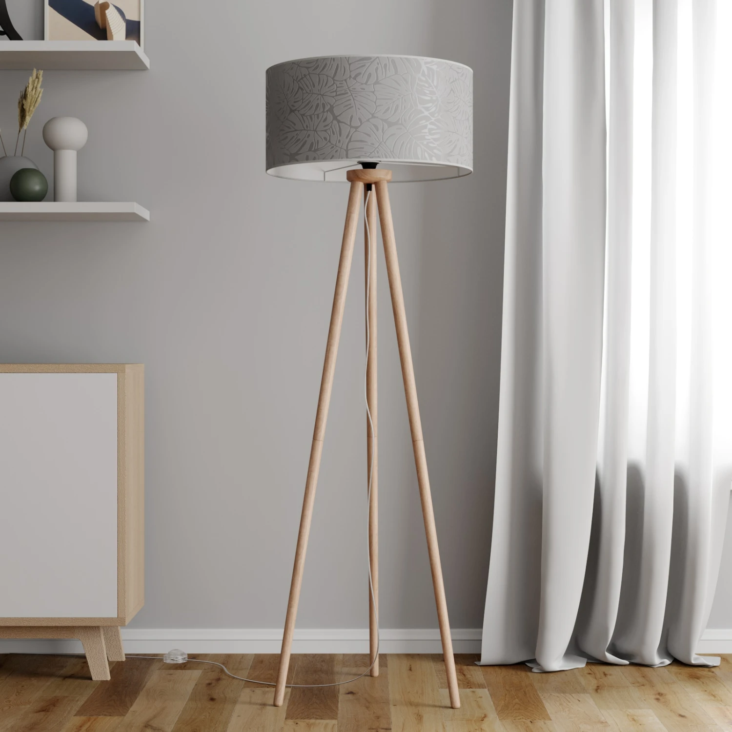 Lampadaire Hierro Avec Abat-jour Imprimé 5 Lampadaire Hierro Avec Abat-jour Imprimé – Image 3