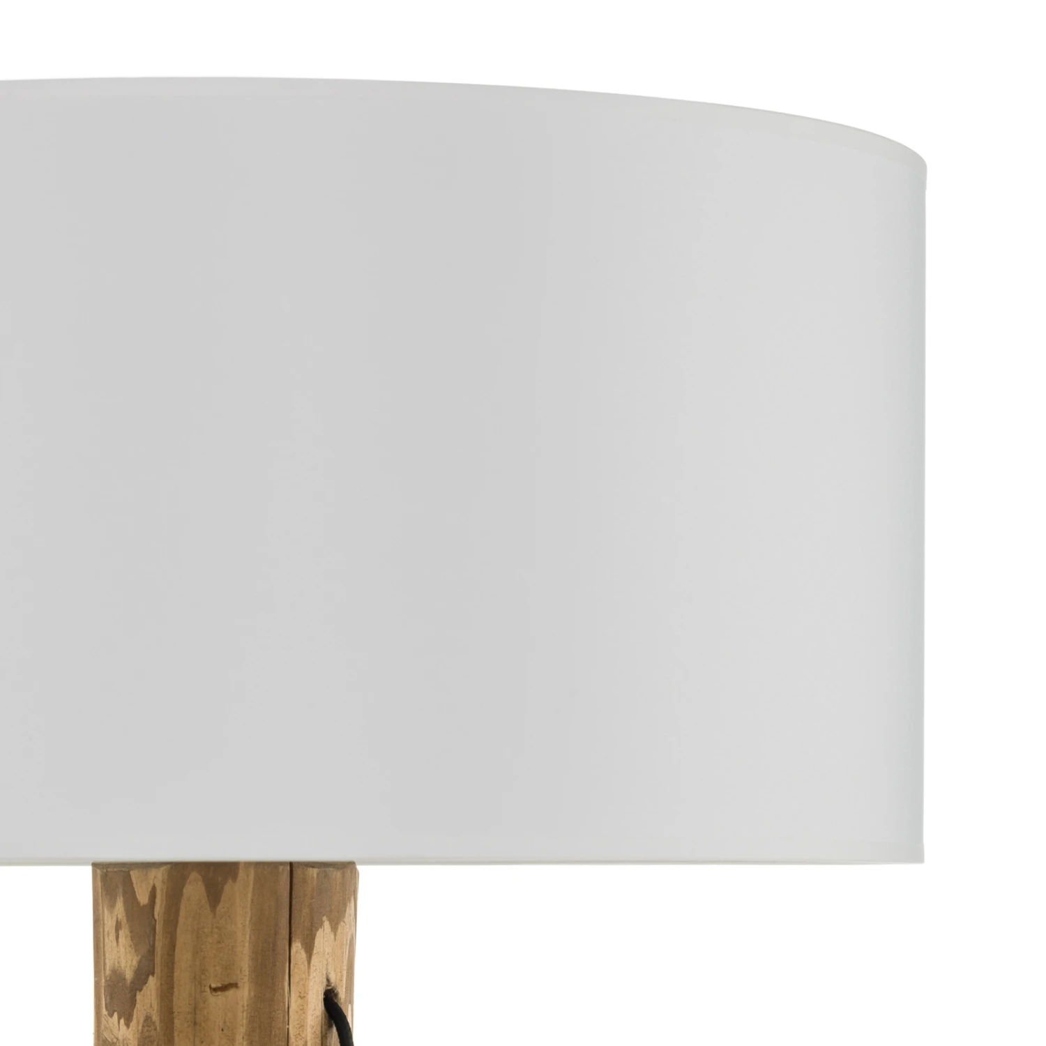 Lampadaire Pino Simple, Abat-jour Blanc, Pied Brun 7 Lampadaire Pino Simple, Abat-jour Blanc, Pied Brun – Image 5
