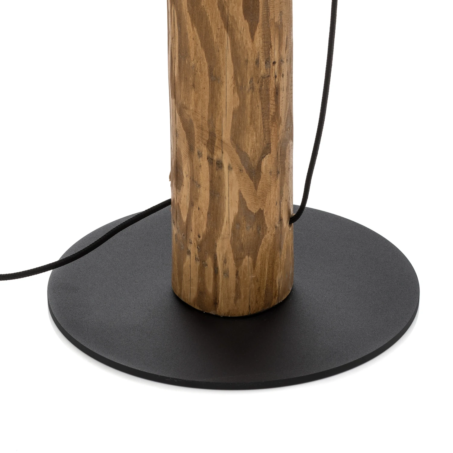 Lampadaire Pino Simple, Abat-jour Blanc, Pied Brun 9 Lampadaire Pino Simple, Abat-jour Blanc, Pied Brun – Image 7