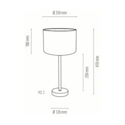 Lampe à Poser Paon, Ø 25 cm, Noire -Sélectionnez Les Magasins D'Éclairage 1573455 2