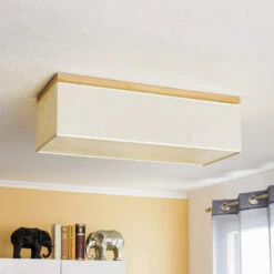 Plafonnier Canvas, 70 cm X 30 cm, Blanc