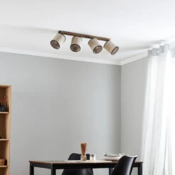 Spot Pour Plafond Tubo, Pin, Beige, à 4 Lampes -Sélectionnez Les Magasins D'Éclairage 1573509 2