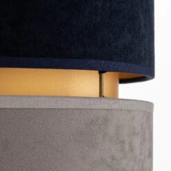 Lampe à Poser Duo Bleu Marine/gris/doré, Haut 50cm -Sélectionnez Les Magasins D'Éclairage 2616246 5