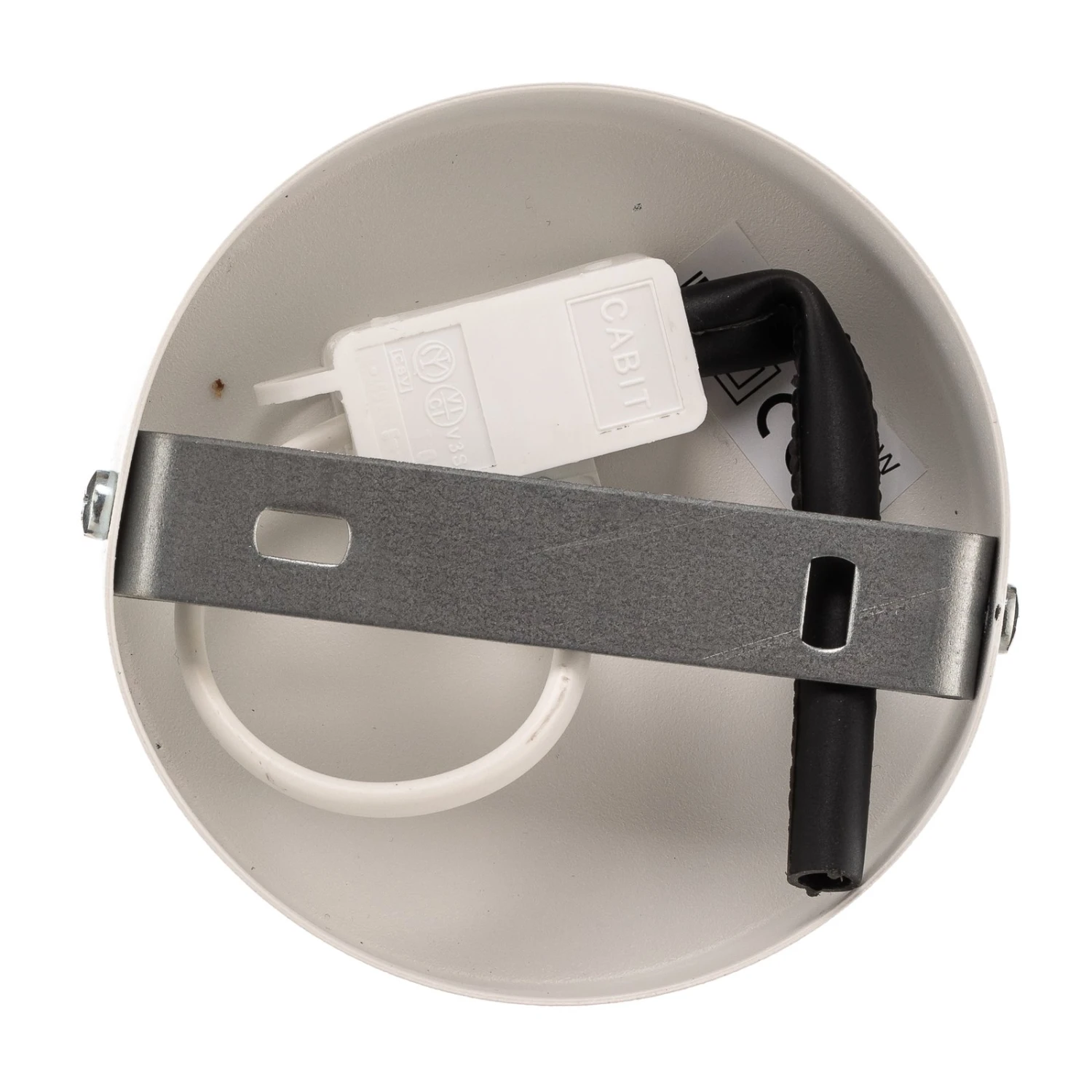 Plafonnier Trio Jute, Brun Nature/blanc, Ø45cm 10 Plafonnier Trio Jute, Brun Nature/blanc, Ø45cm – Image 8