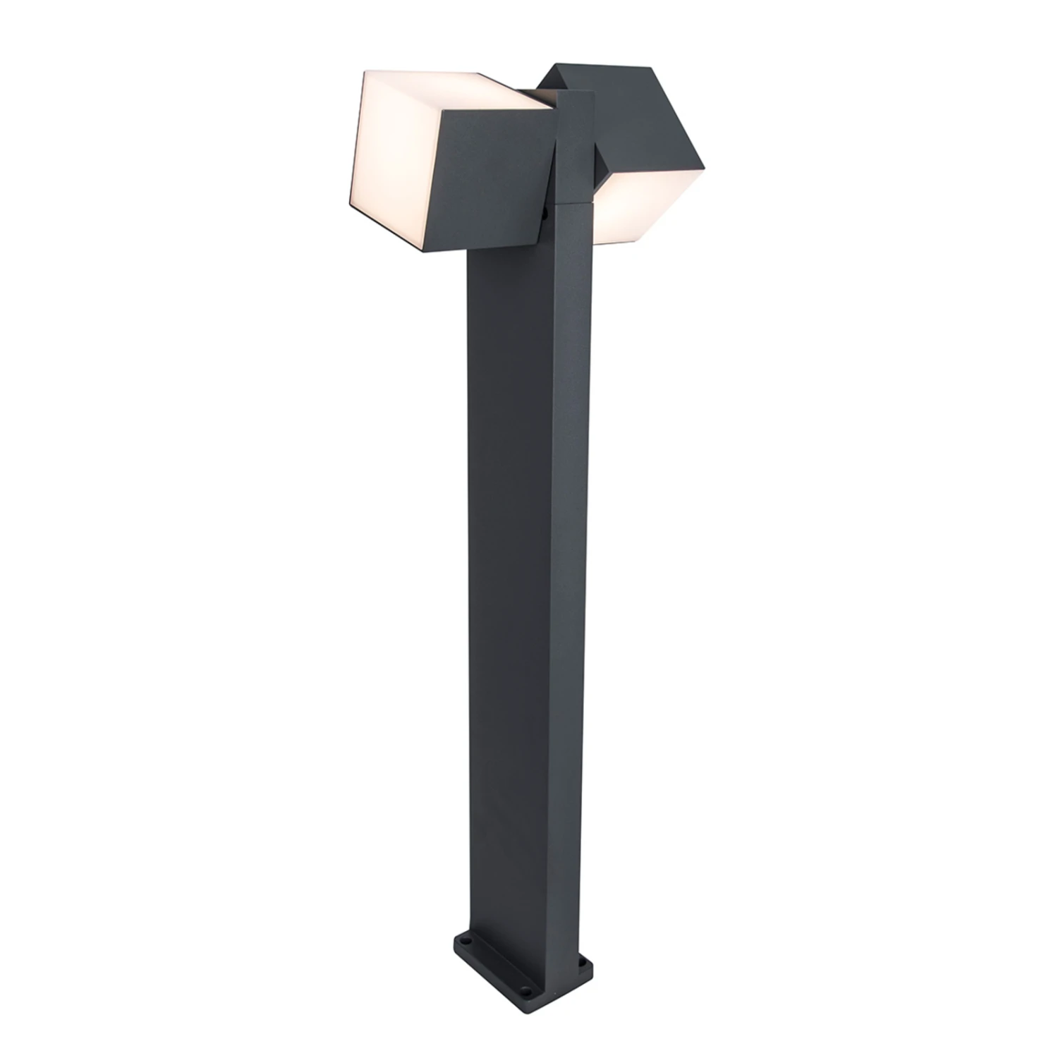 Borne LED Cuba, 2 Lampes, Anthracite, 3 000 K 5 Borne LED Cuba, 2 Lampes, Anthracite, 3 000 K – Image 3