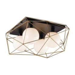 Plafonnier Abraxas à Quatre Lampes