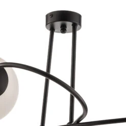 Plafonnier Selbi 4 En Noir Avec Sphères De Verre -Sélectionnez Les Magasins D'Éclairage 3071053 7