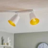 Spot Pour Plafond Prism, à 2 Lampes, Blanc/doré