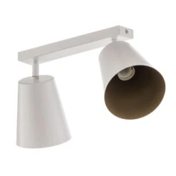 Spot Pour Plafond Prism, à 2 Lampes, Blanc/doré 13 Spot Pour Plafond Prism, à 2 Lampes, Blanc/doré -Sélectionnez Les Magasins D'Éclairage 3071121 4