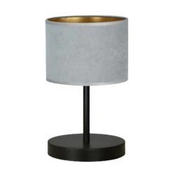Lampe à Poser Jari Abat-jour Tissu, Gris Doré -Sélectionnez Les Magasins D'Éclairage 3071304 3