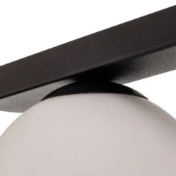 Plafonnier Fit, Noir/opale, à Une Lampe 16 Plafonnier Fit, Noir/opale, à Une Lampe -Sélectionnez Les Magasins D'Éclairage 3071534 5