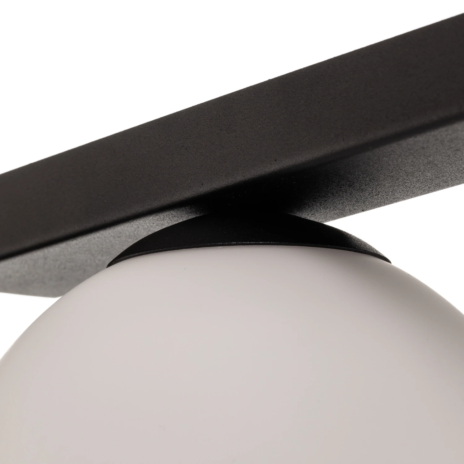 Plafonnier Fit, Noir/opale, à Une Lampe 8 Plafonnier Fit, Noir/opale, à Une Lampe – Image 6