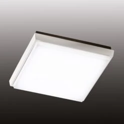 Desdy Plafonnier D'extérieur LED, 24x24 Cm, Blanc