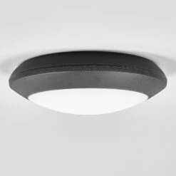 Plafonnier D'extérieur LED Berta, Noir, CCT 13 Plafonnier D'extérieur LED Berta, Noir, CCT -Sélectionnez Les Magasins D'Éclairage 3538217 1