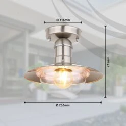 Globo Plafonnier D’extérieur Linda, Acier Inoxydable -Sélectionnez Les Magasins D'Éclairage 4015656 3